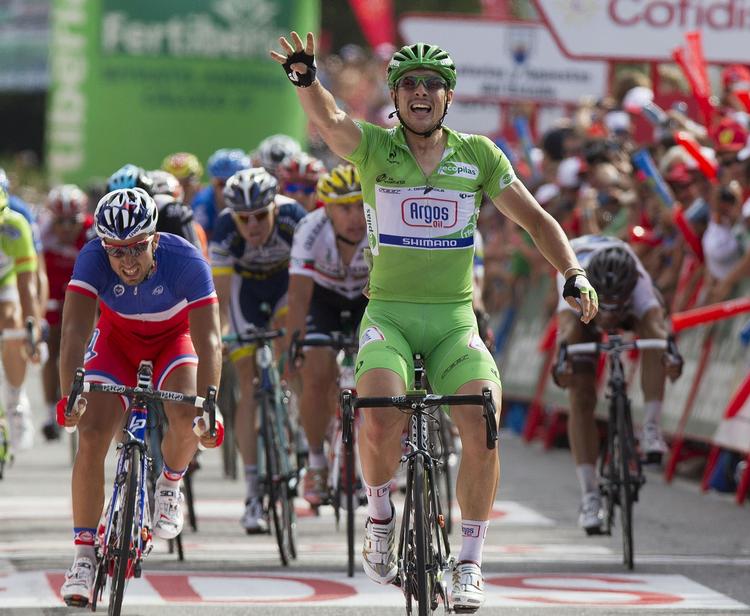 TRIUMFATOR. John Degenkolb var urørlig i spurten på 10. etape af Vuelta a España. 