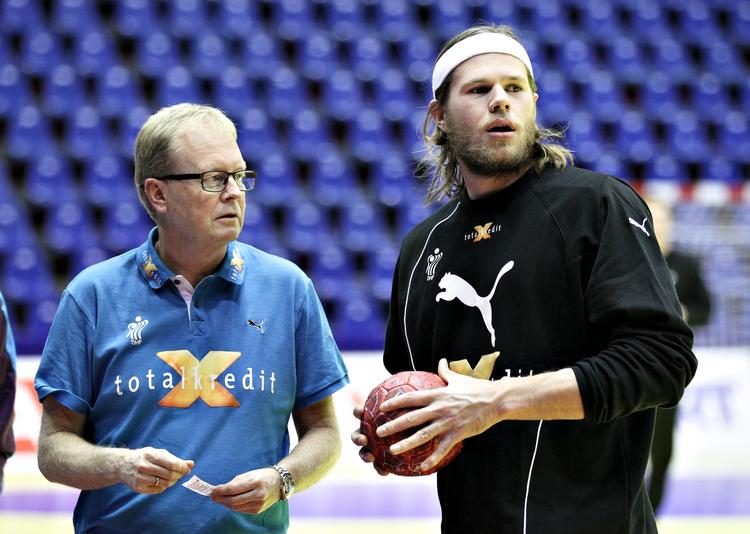 FREMTIDEN. Ulrik Wilbek (tv) tror, at Mikkel Hansen bliver en del af et succesfuldt projekt. 