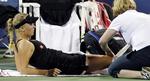 virkningsløst. Caroline Wozniacki bad om medicinsk timeout i andet sæt, men det hjalp ikke den danske spiller, der var seedet som nummer 8 i US Open. 