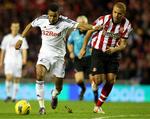 Farlig. Scott Sinclair (t.v.) har scoret 36 gange i 91 kampe for Swansea. 