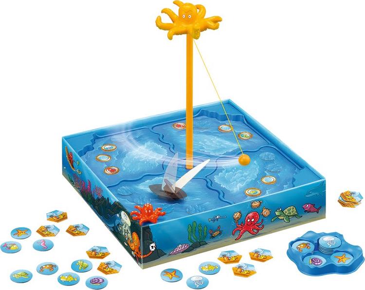 Blækspruttebræt. Børnespillet 'Octopus' er med i opløbet om priserne til årets bedste brætspil i Danmark. 