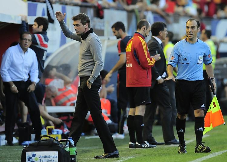 VRED. Tito Villanova udtrykte sin frustration over dommeren i kampen mod Osasuna. Det kommer nu til at koste ham. 