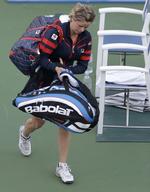 Farvel. Kim Clijsters har spillet sin sidste professionelle tenniskamp. 