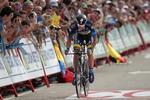 SNÆRT. Alberto Contador missede på gårsdagens enkeltstart førertrøjen i Vuelta a España med ét sekund. 
