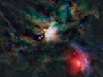 STJERNESTØV. Et infrarødt billede af det stjernedannende område Rho Ophiuchi fra en Nasa-satellit. 