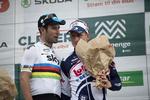 STJERNESTØV. Mark Cavendish (tv) og André Greipel var bare to af de stjerner, der i år deltog i Post Danmark Rundt. 