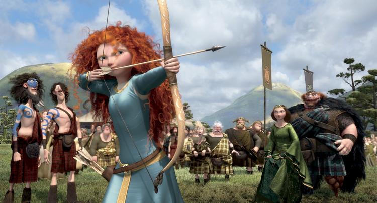 Krøltop. Merida er en træfsikker prinsesse, der går sine egne veje. 