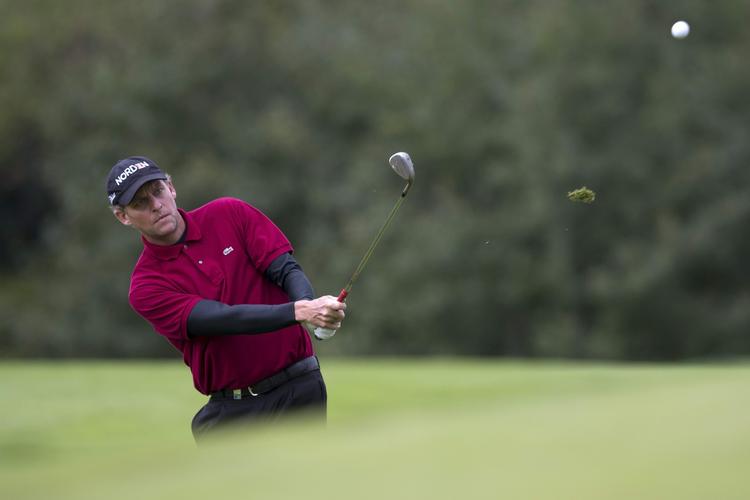 STABIL. Anders Hansen er kommet godt fra start i Omega European Masters. 