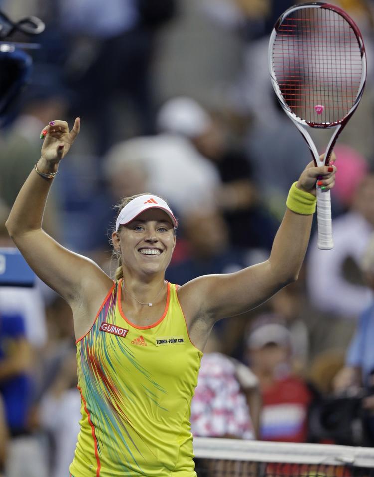 Triumf. Kerber er en runde videre ved US Open. 