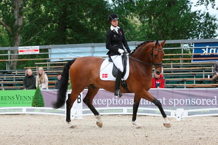 10.-plads. Dressurrytteren Caroline Cecilie Nielsen skal igen i dag i aktion. 