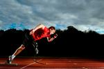 Parat. Daniel Wagner Jørgensen er klar til den indledende runde i 200 meter i morgen. Han har - ud over dagens bronze-medalje ved de paralympiske lege - vundet sølv i længdespring ved EM tidligere i år. 