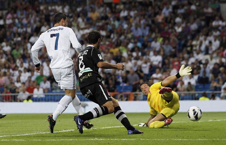 Målscorer. Ronaldo scorede kampens to første mål - et i hver halvleg. 