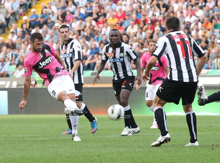MÅL. Et af Juventus' fire mål mod Udinese blev scoret af Mirko Vucinic. 