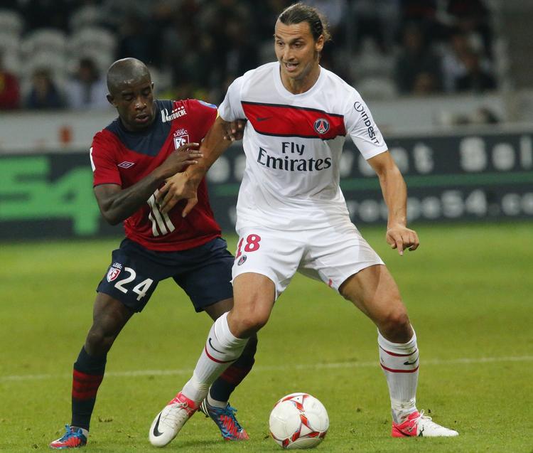 lynscoring. Zlatan Ibrahimovic havde en stor dag i PSG's trøje i kampen mod Lille. 