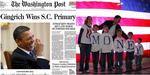Fupfupfup. Gingrich vinder, og Obama dør af grin. Ak, det er fup. Mitt Romney arrangerer sin familie til at stave Romney, men kikser i opstillingen. Ak, det er fup. 