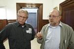Beskatning. Formand Hans Erik Meyer (th.) og sekretær Thorkild Iversen fra Organisationen Rejsearbejdere.dk advarer mod konsekvenserne af regeringens forslag om at afskaffe skattefordele for danskere, der arbejder i udlandet. 