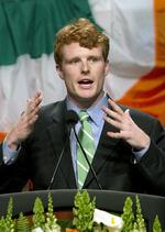 Støtte. Obama har været en stor inspiration, og ham skal vi have placeret  i stolen i fire år mere, sagde Joseph Patrick Kennedy III. 