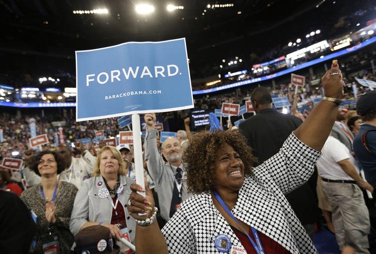 Konvent. Demokraternes konvent bliver holdt i Charlotte i delstaten North Carolina. 