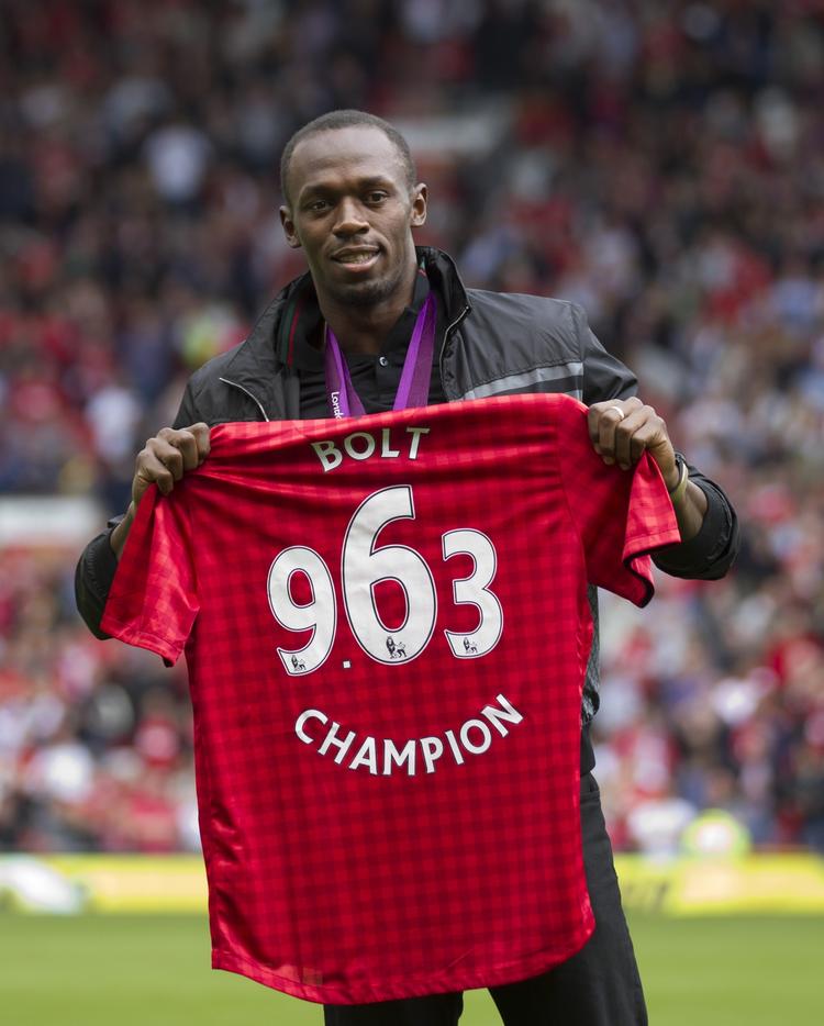 Fan. Usain Bolt blev forleden hyldet under et på besøg på Old Trafford i Manchester i forbindelse med en kamp mod Fulham. 