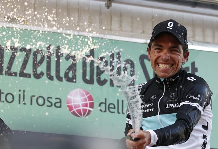 Skadet. Oliver Zaugg var involveret i et styrt på færden fra Rousset til Mont Faron. 