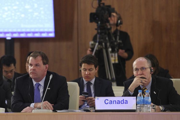 Krise. Den canadiske udenrigsminister John Baird langer hårdt ud efter Iran. 