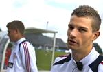 ungdom. Andreas Cornelius (tv) og Nicklas Helenius (th) er to af tre mulige alternativer til frontpladsen i Danmarks angreb i aften mod Tjekkiet.. 