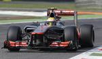 forrest. Lewis Hamilton klarede sig bedst i tidskørslerne på Monza og sikrede sig pole position. 