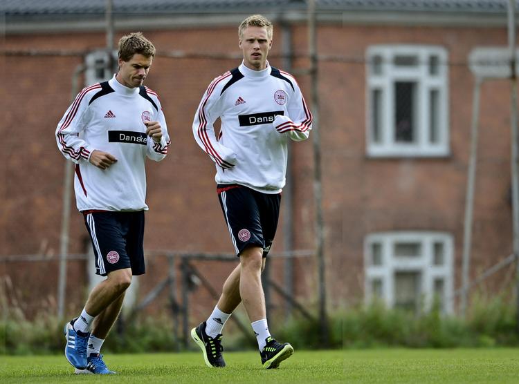 FCK'ere. Sammen med Lars Jacobsen udgør Thomas Kristensen og Nicolai Jørgensen et FCK-trekløver på Danmarks aktuelle VM-hold. 
