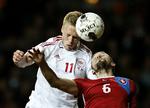 FCK'er. Nicolai Jørgensen spillede fra start i Danmarks VM-kamp mod Tjekkiet i lørdags på hjemmebanen i Parken, som bliver hans primære arbejdsplads de kommende fire sæsoner. 
