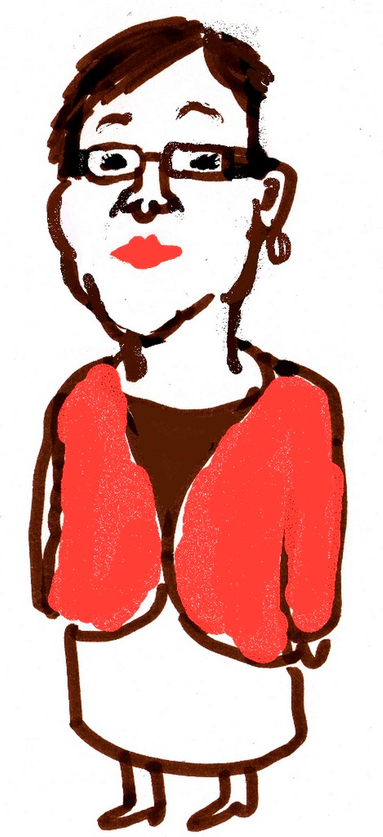 Kandidat. Det var ventet, at Astrid Krag stiller op til posten. Samtidig har SF'ere i både ledelse og menige medlemmer understreget, at de ønsker, der stiller flere kandidater op, så der kommer kampvalg om posten. - Tegning: Philip Ytournel 