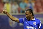 Angriber. Didier Drogba i kinesiske Shanghai Shenhuas spilletrøje er med i Elfenbenskystens trup. 