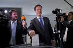 SUCCES. Hollands Premierminister Mark Rutte ser ud til atter at skulle danne regering. 