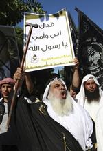 Protester. Vreden har spredt sig over filmen 'Innocence of Muslims'. Muligvis har ingen af skuespillerne vidst, hvilken film, de var i gang med at lave. 