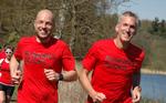 HYGGELØB. Vennerne Morten Walther (tv) og Jerk W. Langer på 42,195 km hyggetur på deres egen Skodsborg Marathon, der i højsæson kører 2-3 gange om ugen. 