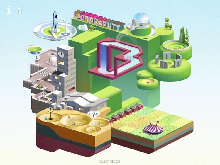 Gakgolf. 'Wonderputt' er mini-golf på syre, og hold fast hvor har man bare lyst til at knuselske det grafiske univers. 