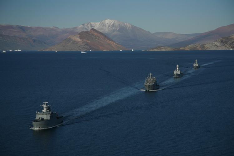 Storslået. De cirka 1.000 mand, der deltog i den store øvelse, havde udsigt til spektakulær natur. 