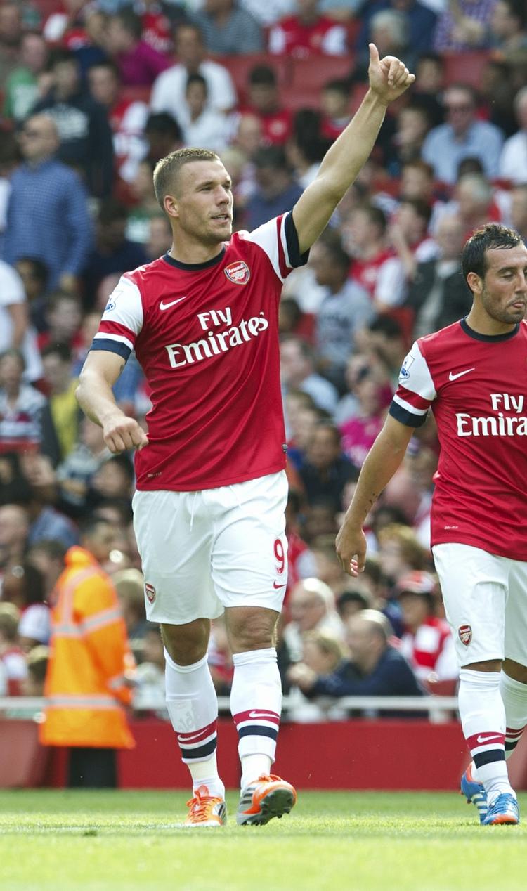 Integreret. Tyskeren Lukas Podolski er hurtigt blevet en vigtig spiller for Arsenal. 