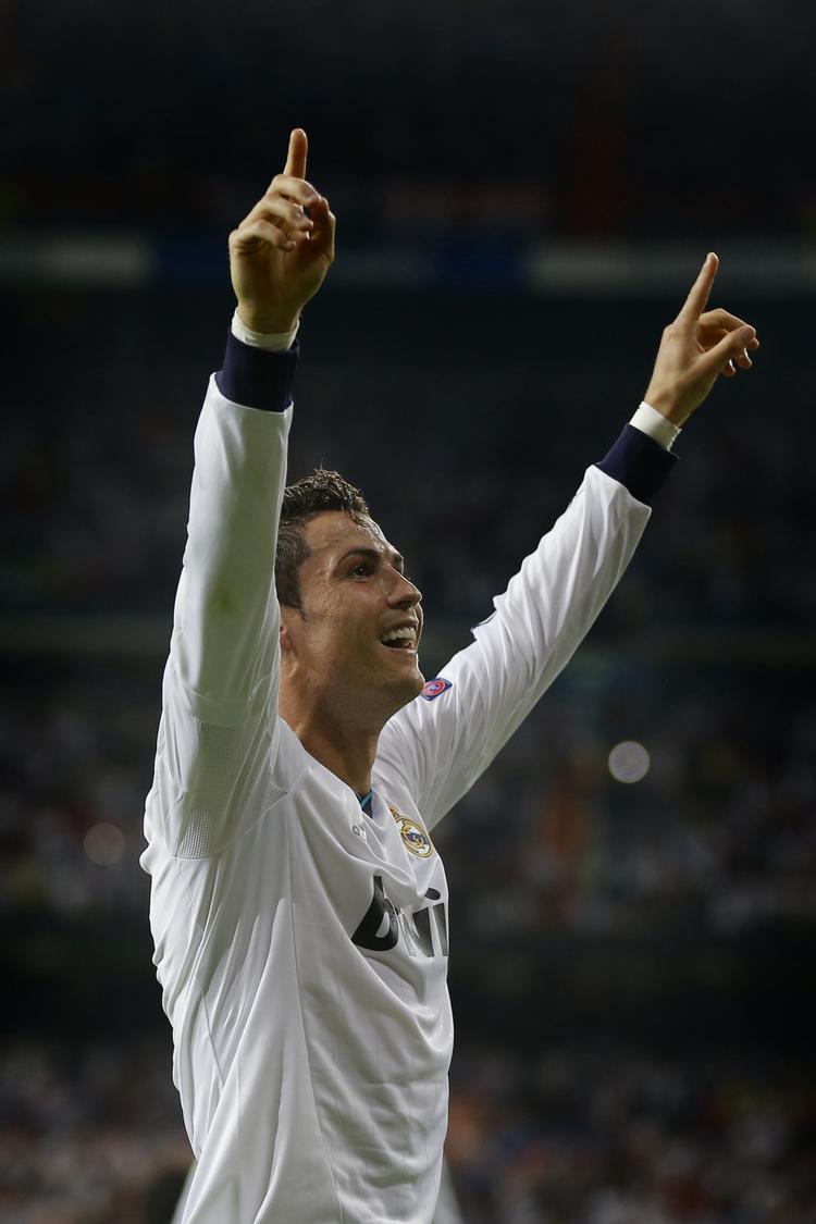 Succes. Ronaldos ansigtsudtryk havde set anderledes ud, hvis Real Madrid ikke havde fået vendt opgøret mod City i de sidste tre minutter. 