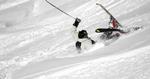 Nedtur. En utilfredsstillende skitur til St. Anton endte i Pakkerejse-Ankenævnet, og klageren fik 13.000 kroner. Dog ikke på grund af denne ufrivillige kolbøtte i sneen. 