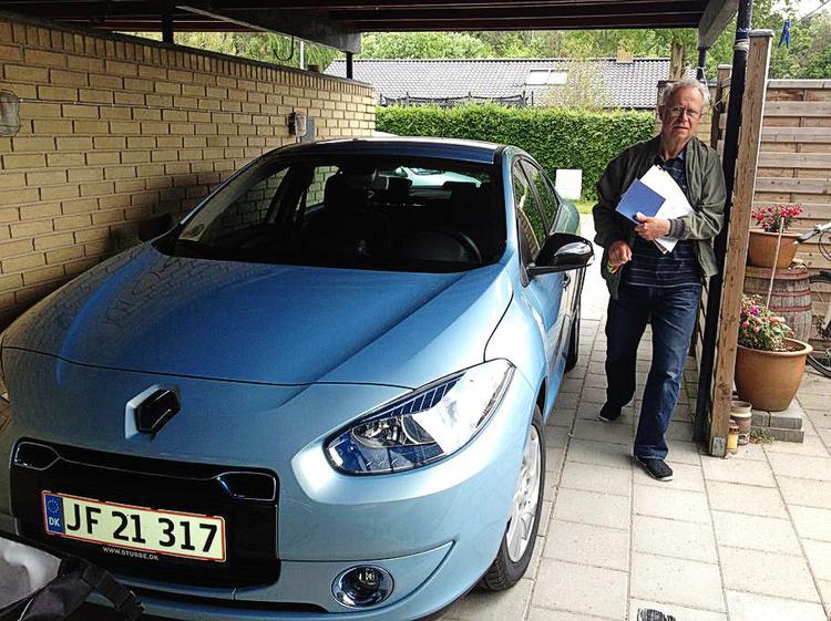 Miljøvenligt. Det bedste ved en elbil er ifølge Henning Kirk det miljøvenlige aspekt. Privatfoto 