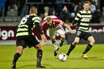 Mislykket. Rasmus Würtz (i rødt) og det øvrige AaB-hold havde svært ved at finde de målfarlige takter mod de usædvanlig defensive vestjyder. 