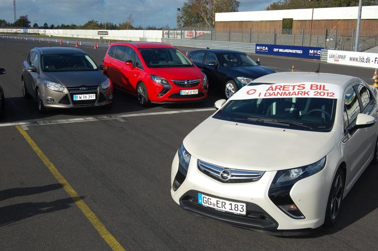 Triumf. Sidste års vinder i den danske Årets bil-kåring var Opel Ampera. Den koster i dag 650.000 kroner. 