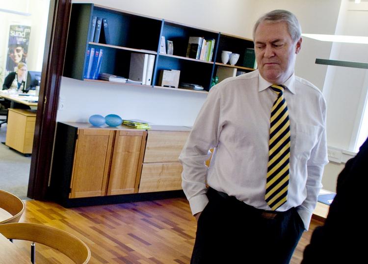 Farvel. Frank Kristensen har ikke længere bestyrelsens tillid og er fortid i Vestjysk Bank. 