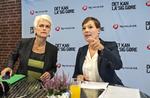politik. Erhvervsordfører Annette Vilhelmsen (tv.) og sundhedsminister Astrid Krag kæmper om formandsposten i SF. 