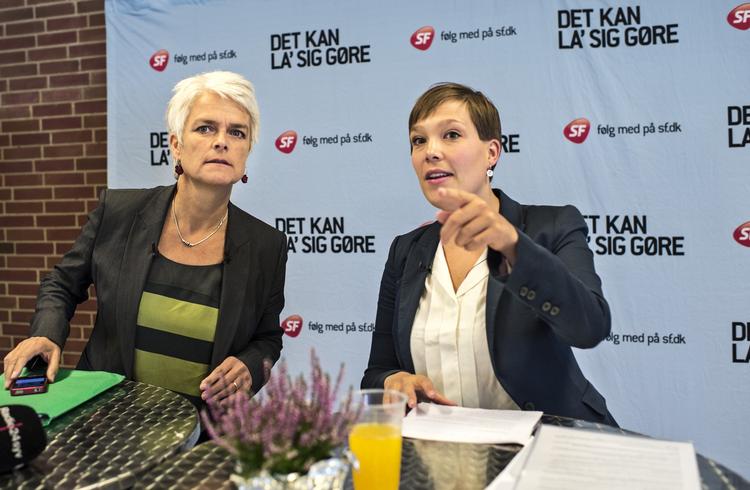 politik. Erhvervsordfører Annette Vilhelmsen (tv.) og sundhedsminister Astrid Krag kæmper om formandsposten i SF. 