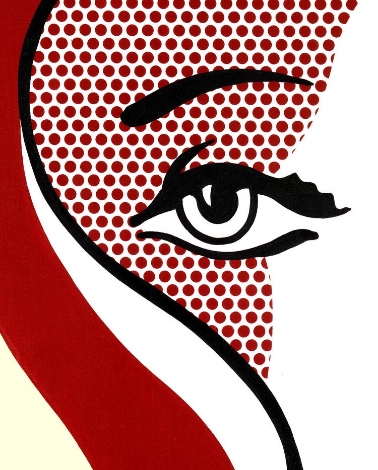 L. Med Poul Erik Tøjner som alvidende og veloplagt guide portrætteres 73 kunstnere fra modernismens scener. Her udsnit af Roy Lichtensteins 'Figurer i landskab'. 