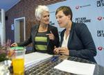 Duel. Annette Vilhelmsen og Astrid Krag mødes til en række debatmøder i kampen om SF-formandsposten. 