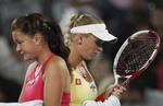 kvartfinale. På tennisbanen tages der ikke hensyn til venskabet mellem Agnieszka Radwanska (tv) og Caroline Wozniacki. 