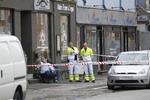 Overfald. Det var her på et pizzaria i Vanløse, at en 21-årig mand blev stukket ned. To unge er varetængsfængslet i sagen. 