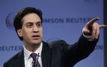 medvind. Ed Miliband kan glæde sig over, at Labour fører i meningsmålingerne og ville indtage regeringskontorerne, hvis der var valg i dag. 